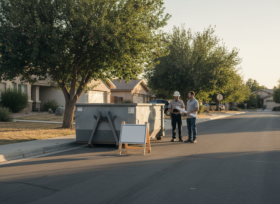 Apple Valley Permit Rules for Placing a Dumpster on the Street