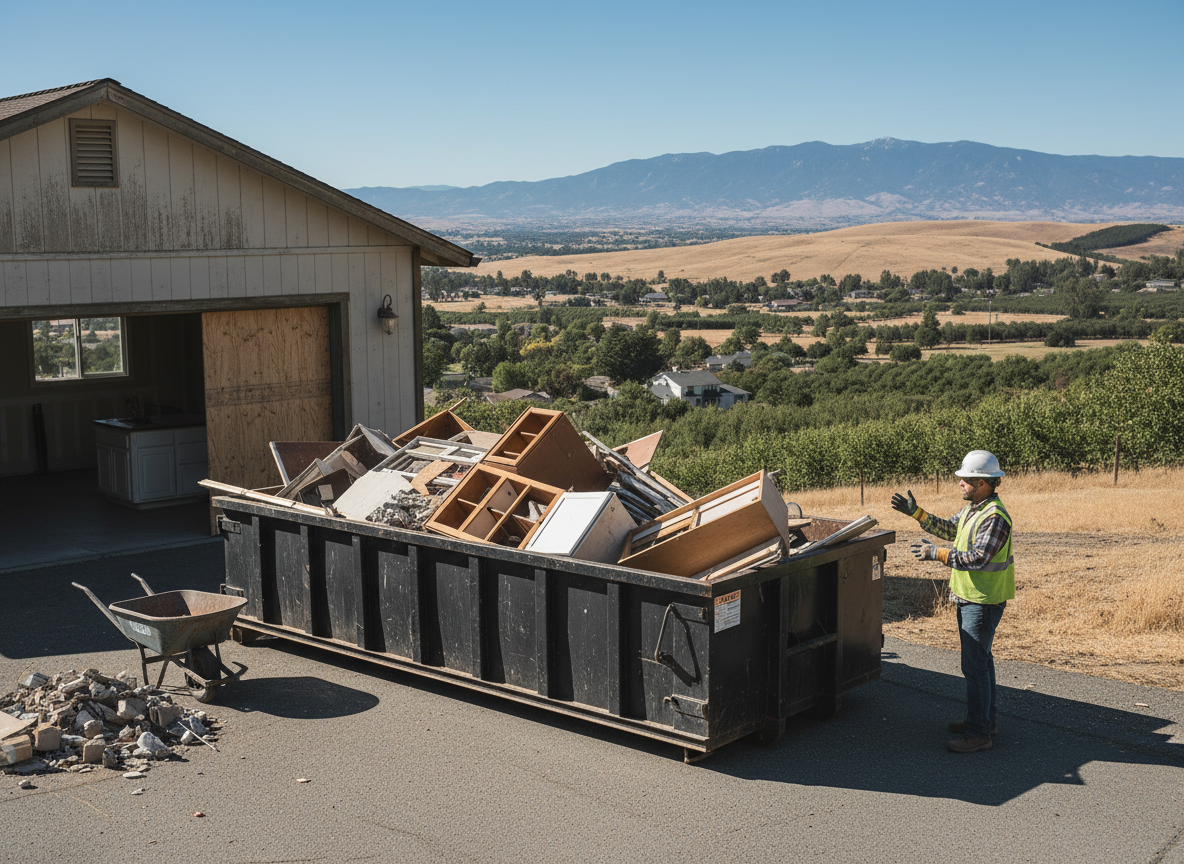 How to Size a Dumpster for a Kitchen Remodel in Apple Valley