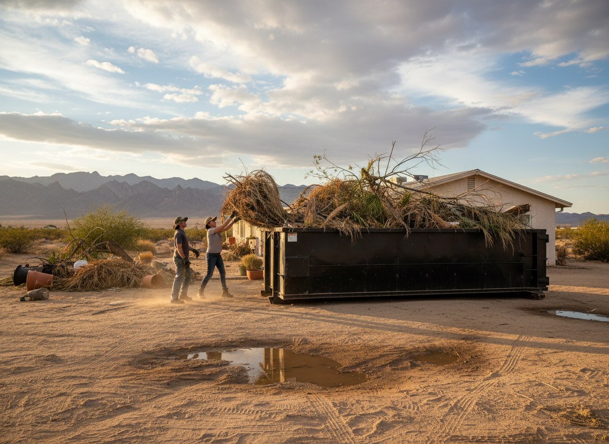 Managing Yard Waste After Summer Monsoon Storms in the High Desert